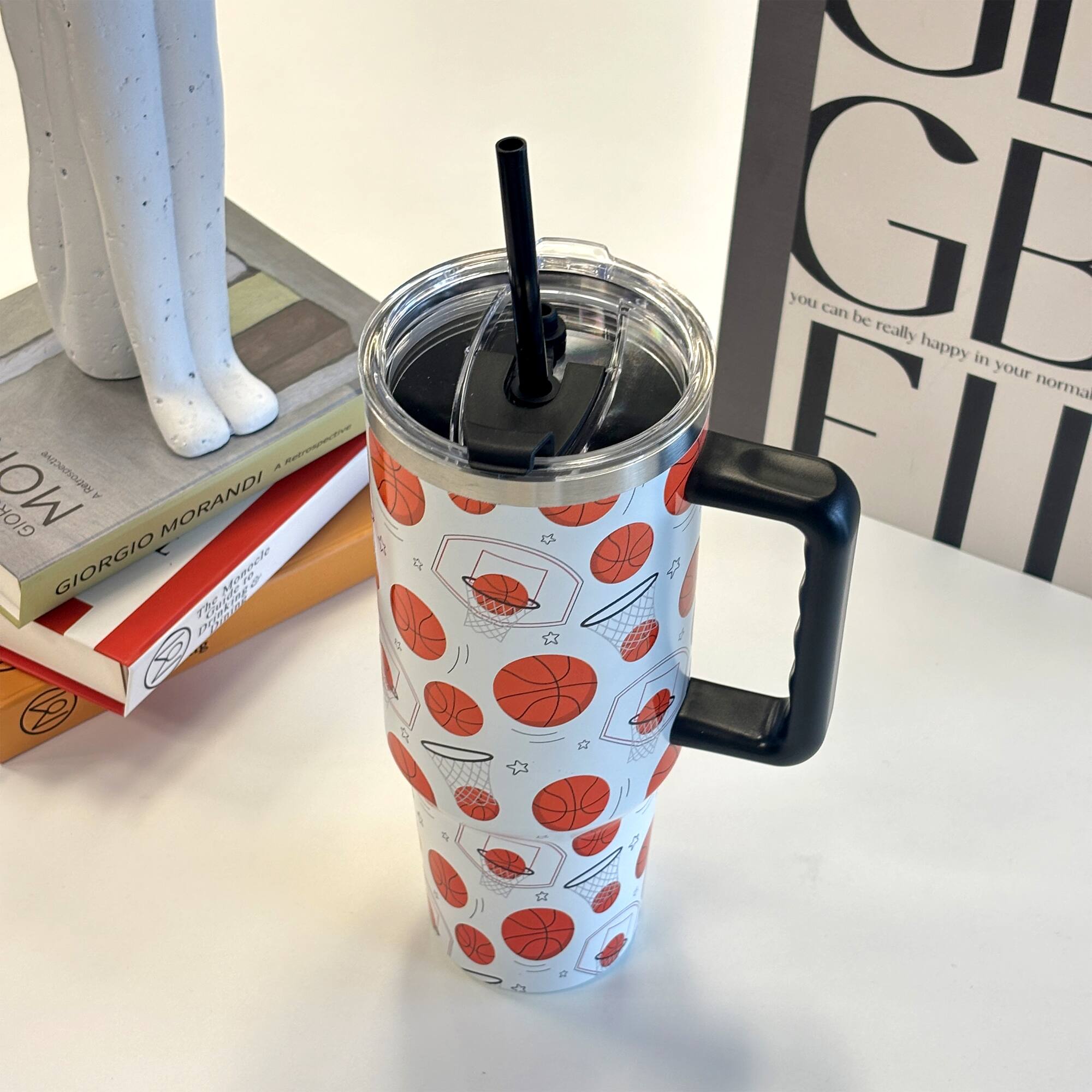 40oz. Basketball Stainless Steel Insulated Tumbler by Ashland®